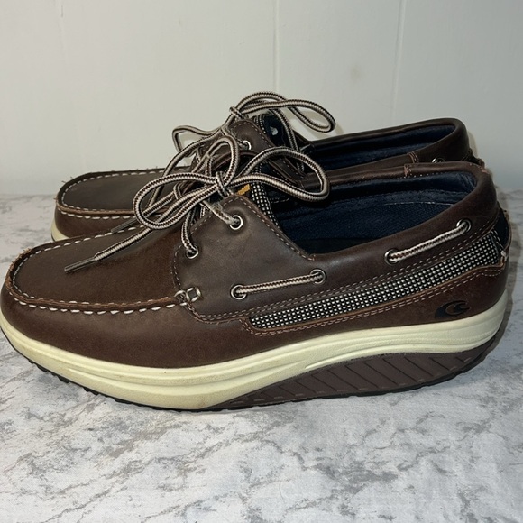 Men’s Island Surf Boat Sailor Shoes Brown 9M - Picture 3 of 9